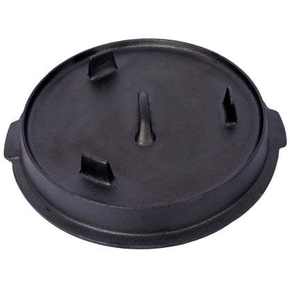 Outdoor Camping Deep Pot for Cooking, Barbecue, and Baking Over Campfire with Leg Base