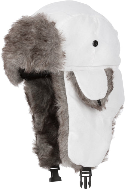 Sakkas Morgan Trapper Hat Ushanka Trooper Unisex Winter Faux Fur Ear Flap with Chin Strap, Warm Ski Snowboard Hunting Cap