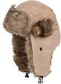 Sakkas Morgan Trapper Hat Ushanka Trooper Unisex Winter Faux Fur Ear Flap with Chin Strap, Warm Ski Snowboard Hunting Cap