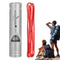 Titanium Whistle Urgent Survival Whistle Safety Tool Survival Gear Ultralight Loud Whistle Hiking Whistle With Lanyard Safety