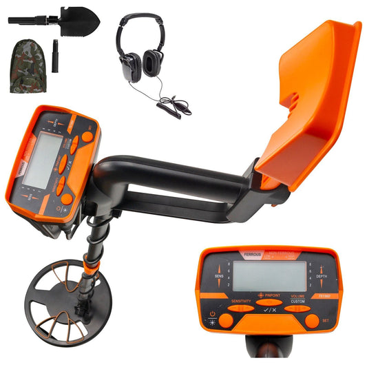 Metal Detector Waterproof Disc Metal detectors Underwater Underground high Accuracy LCD Display Metal Detector for Adults and Children Headphone Automatic Detector (Yellow 3010)
